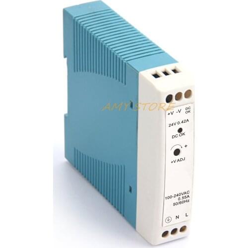 MDR-10 10W Single Output 5V 12V 15V 24V Din Rail Switching Power Supply 5V 12V 15V 24V 36V 48V AC/DC