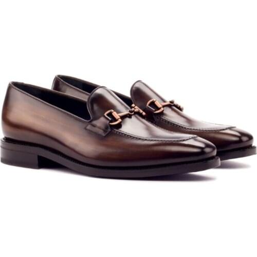 Double Monk Style Solid Bridegroom Best Man Shoes Genuine Leather Designer Handmade Leather Dress Shoes for Men