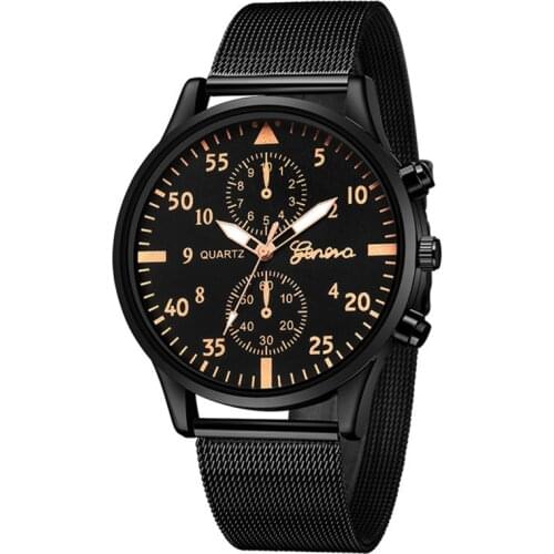 2019 New MenS Watch Sports Stainless Steel Pin Buckle Strap Student Quartz Watch White MenS Gift Reloj Hombre