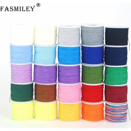 Nylon Cord Multi 0.6mm Macrame Chinese Knot Beading Chinlon Kumihimo 130m/Roll 1pcs/Lot String Polyamide Yarn Knit Rope DS703