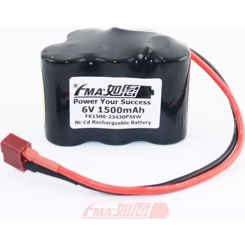 Ni-Cd SC Sub C 6V 1500mAh Rechargeable Emergency Battery 5SW