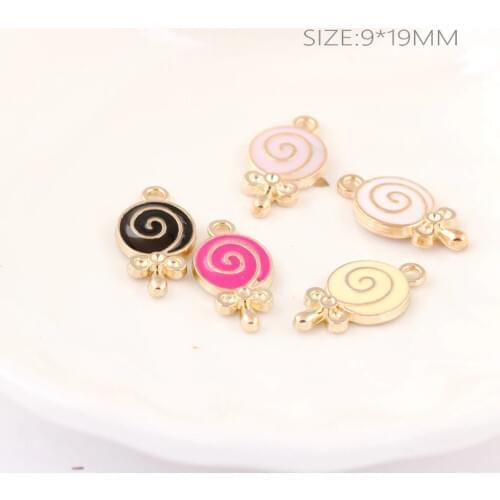 Newest mix 20pcs sweet candy bow jewelry charms Free shipping gold tone plated diy bracelet necklace floating locket charm