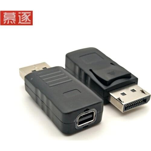 Mini DP female to large DP male connector small dp with video card and large DP male display video conversion line