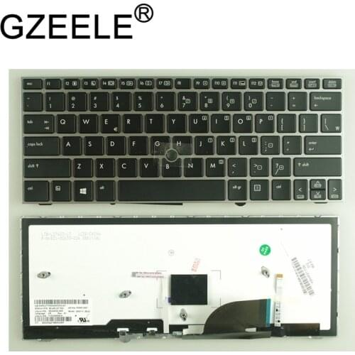 GZEELE New FOR HP Elitebook 2170 2170P Keyboard Backlit US 700681-AD1 693363-151 705614-151 w/ Pointer Mouse 11.6" Laptop silver