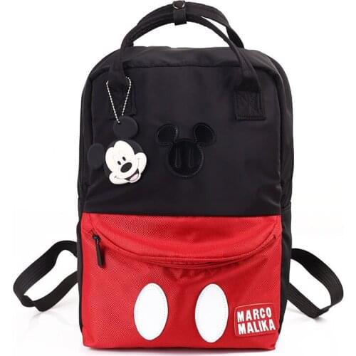 Boys Mickey mouse school bag student handbags canvas childrens messenger shoulder girls Minnie bag