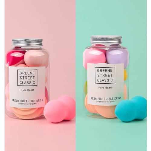 10PCS Makeup Puff Sponges Beauty Egg Makeup Puff Wet Dry Dual Use Makeup Tool Set Cosmetic Puff For Foundation Concealer