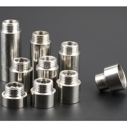 1/2" Stainless Steel Female And Male Thread Angle Valve Hexagon Extension Joint Water Pipe Fittings
