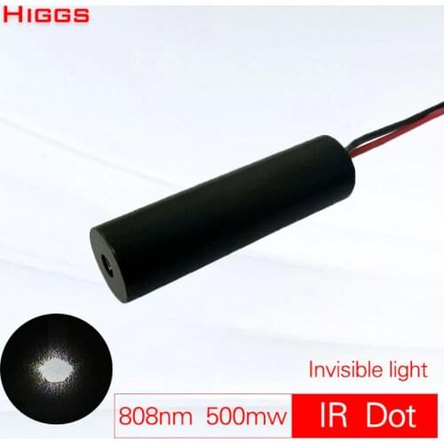 High power supplementary lamp 808nm 500mw IR dot laser module infrared invisible light night vision hunting sight pointer