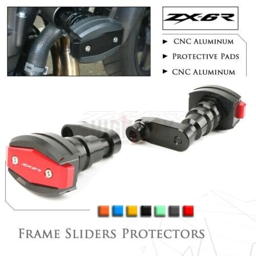 Motorcycle engine protectors frame sliders Anti Crash Pad Falling Protection For KAWASAKI ZX6R ZX-6R 2013-2017