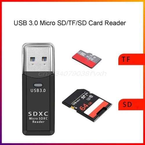 2in1 USB 3.0 High Speed Adapter Micro SD TF SD Memory Card Reader For PC Laptop