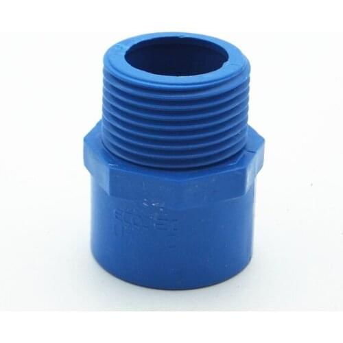20mm ID x 1/2" BSP Male Thread PVC Tube Joint Pipe Fitting Adapter Water Connector For Garden Irrigation System
