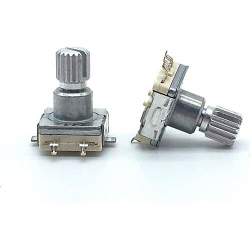 5pcs /lot Rotary Encoder Switch EC11 With Push Switch 30 Position 5pin SMD Type Handle Length 12mm Plum Shaft
