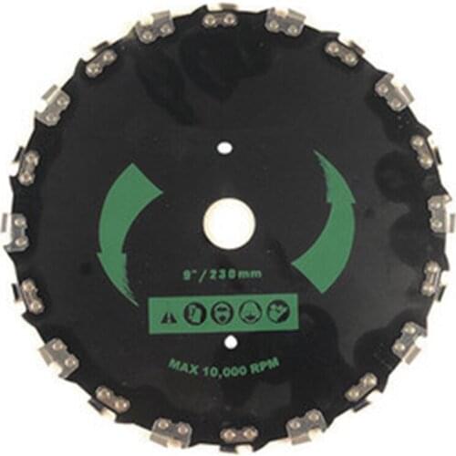 9Inch Grass Trimmer Head with 20 Teeth Chain Saw Rotary Tray Steel Brushcutter Blades Lame