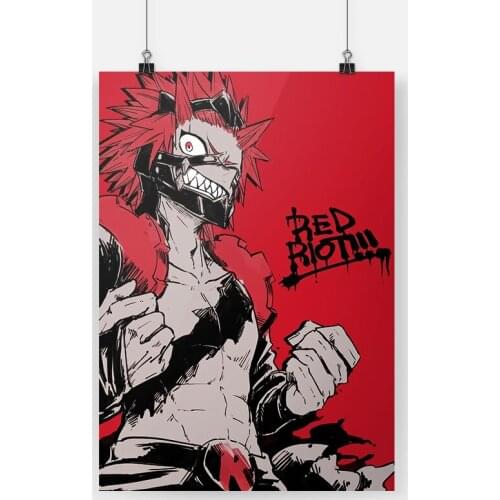 My hero academia Eijiro Kirishima anime canvas painting decor wall art pictures study home living room decoration prints poster