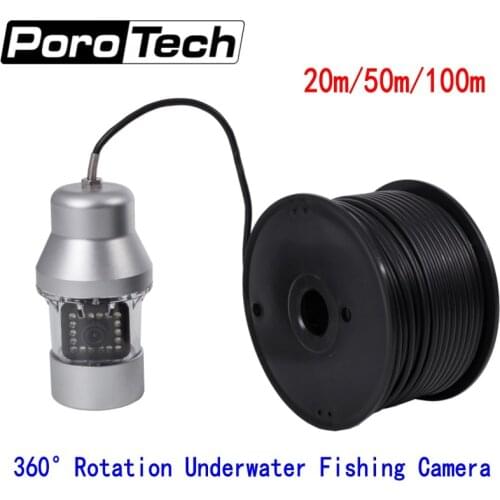Free DHL F08S 20m/50m/100m Underwater Camera 360 degree Rotating Fishing Camera Sony CCD 1000TVL Underwater Fish Finder system