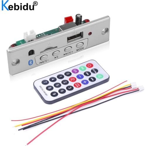 Wireless Bluetooth Audio USB TF FM Radio Module Bluetooth Car MP3 WMA Decoder Board 12V MP3 Player with Remote Control