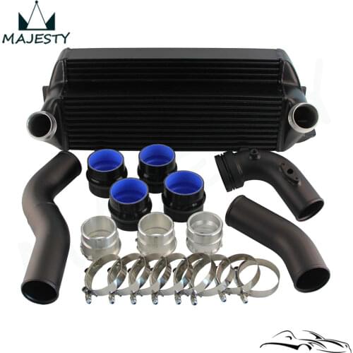 Bolt On FMIC Racing Front Mount Intercooler W/ Aluminum Pipe Kit Fits For B*MW 1/2/3/4 Series F20 F22 F32