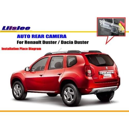 For Renault Duster/Dacia Duster Car Rear View Camera Reverse Camera License Plate Lamp OEM Color TV