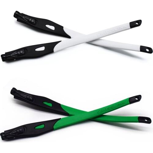 HKUCO White/Green Combination Replacement Glasses Legs For Crosslink Prescription Glasses Frame