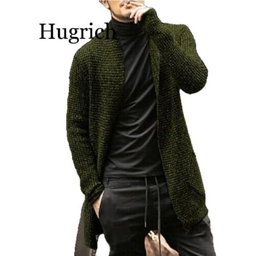 Hugrich Men's Long Cardigans