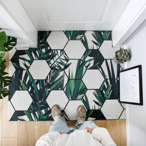 Mats Carpet Dust Removal Anti-slip Outdoor Indoor Floor Doormat Silk Loop Bedroom Hallway Balcony Entrance Foot Door Mat Carpet