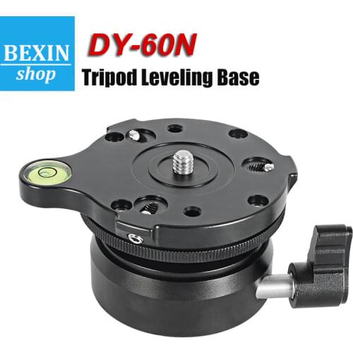 BEXIN DY60N horizontal adjustment base aluminum alloy dome horizontal line camera bracket head for tripod panoramic ball head