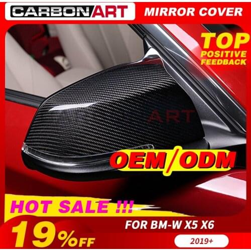 Carbon Fiber Mirror Cover For bm-w X5/X6 G05 G06 Carbon Fiber Rear view mirror cover 2019 Car For bm-w X5/X6 G05 G06
