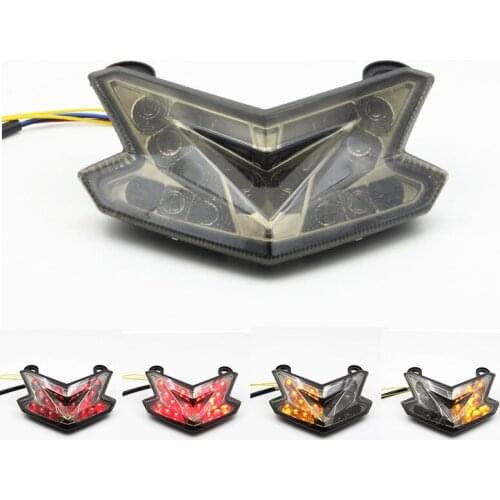 For Kawasaki Z800 Z125 Modified Straight Upper Led Taillight With Turn Signal Stop Lamp motorcycle brake light