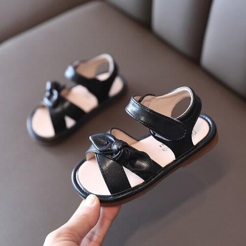 Fashion Bow Baby Summer Outdoor Child Shoes Kids 2021 For Beach Princess Little Girls Sandels Toddler Female 1 2 3 4 5 6 Years