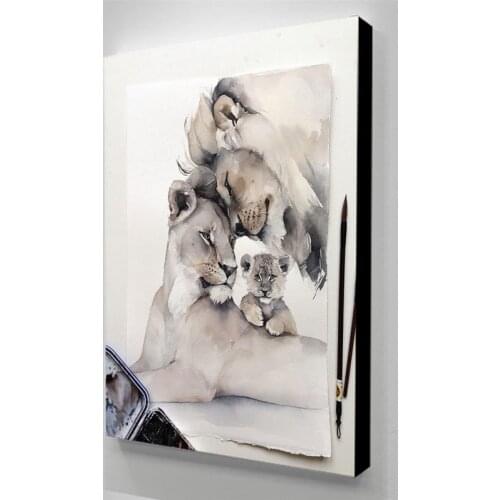 Wall Art HD Prints The Lion Family Plakaty Na Sciane Home Decor Poster Picture Canvas Paintings For Living Room No Frame Artwork