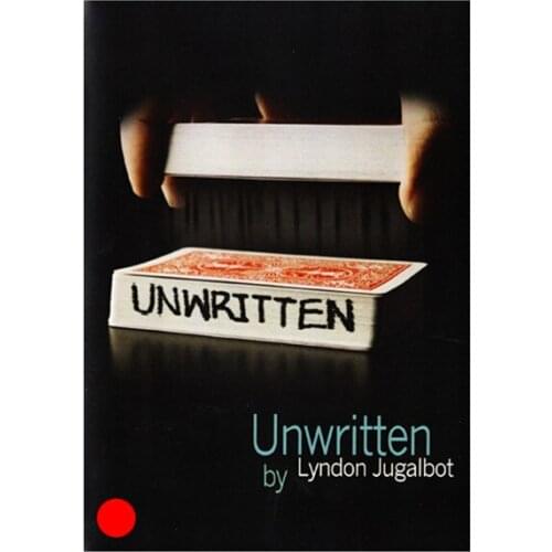 Unwritten (Red) by Lyndon Jugalbot & SansMinds - Tricks Gimmick Close up Magic Tricks Illusions Card Magic Magician Deck Fun