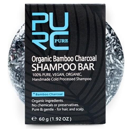 New Gray White Hair Color Dye Treatment Bamboo Charcoal Clean Detox Soap Bar Black Hair Shampoo Shiny Hair & Scalp Treatment