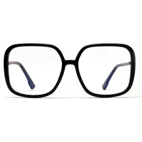 Oversized black frame Photochromism Prescription Glasses Chameleon Myopia Glasses With Degree -1.0 -1.25 -1.5 To -4.0 FML