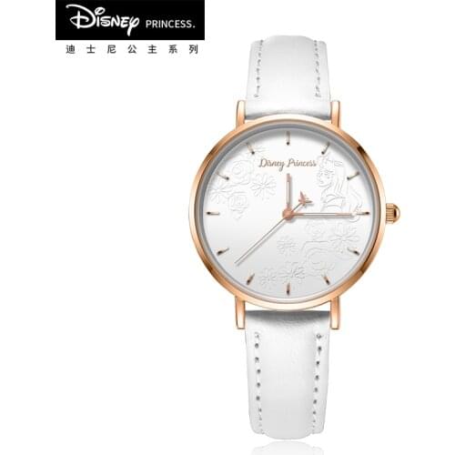 Disney Original Casual Women Romantic Wrist Watch Rhinestone Luminous Designer Ladies Clock Simple Girl Dress Gfit Montre Femme