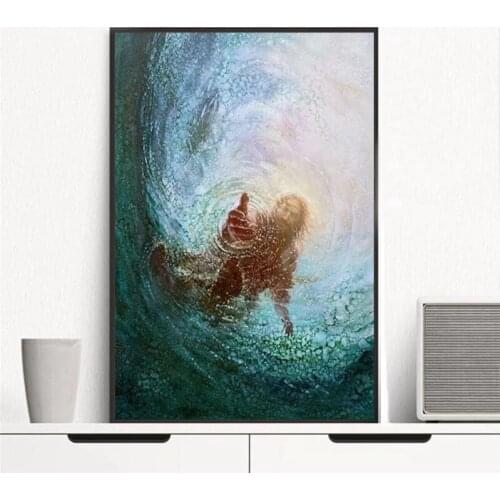 Jesus Christ The Hand Of God Poster And Prints Canvas Painting Modern Wall Art Pictures For Living Room Home Decoration
