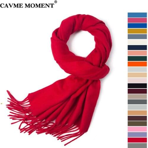 CAVME Christmas Red Wool Scarf CUSTOM LETTERS Gift Men Basic Scarves Ladies Winter Fashion Scarf Shawl Wraps 32*180cm 135g