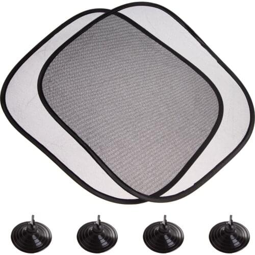 2pcs Car Sun Shades Rear Window Sunshades Cover Mesh Visor Shield Screen Interior UV protection Visor Sun Shade Car Accessories