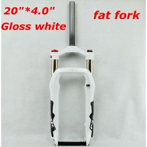 Snow MTB Moutain 20inch4.0in Bike Fork Fat bicycle Fork oil air gas Locking Suspension Forks Aluminium Alloy For 4.0"Tire 1