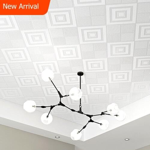 High Quality Thick Wallpaper Roll 3d Ceiling Roof Decoration Wallpapers Chinese Style Grid Wall Papers Home Decor Murals GM028
