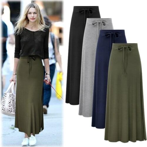 High Quality Women Pleated Long Skirt Fashion Slit Belted Maxi Skirt Autumn Winter High Waist Vintage A-Line Skirts