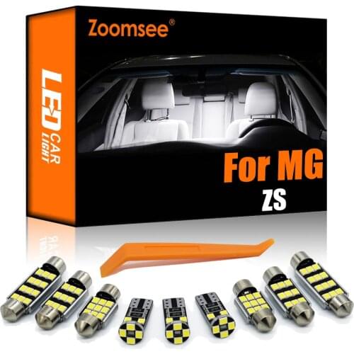 Zoomsee 6Pcs Interior LED For MG ZS 2017-2020 Canbus Vehicle Bulb Indoor Dome Map Reading Trunk Light Error Free Auto Lamp Kit