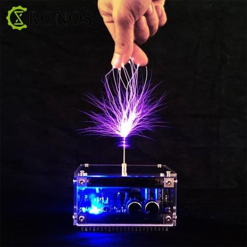 10CM Bluetooth Connection Music Tesla coil / High Frequency and High Voltage Pulse Test Device / Touchable Lightning