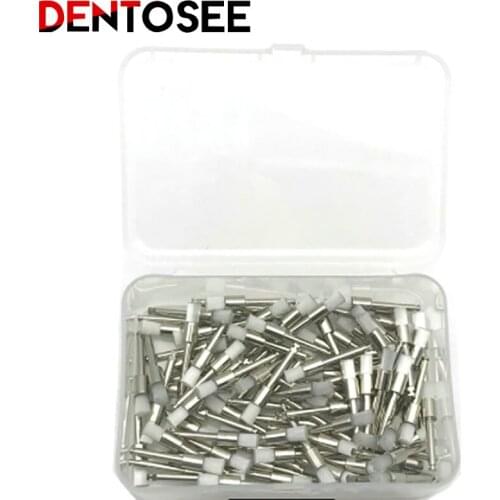 100pcs/box Dental Lab Nylon Small Polishing Polisher Prophylaxis Soft Brushes Dentist Products