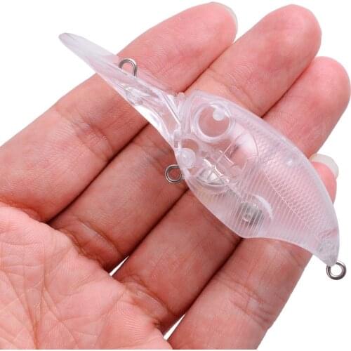 20pcs 7.7cm 10g Blank Nude Baits Crankbait Minnow Bait Unpainted Lure Bodies Fishing Bait