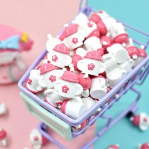 3Pcs Mini Resin Miniature Tea Cups Accessory Doll House Play Toys Kids Gift