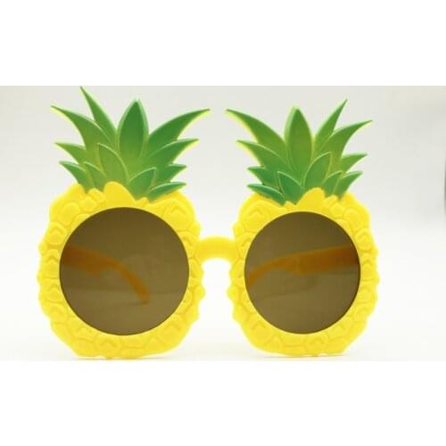 6 Pairs Ornaments Costume Party Glasses Hawaii Beach Party Favors Photo Booth Novelty Sunglasses Pineapple Sunglasses