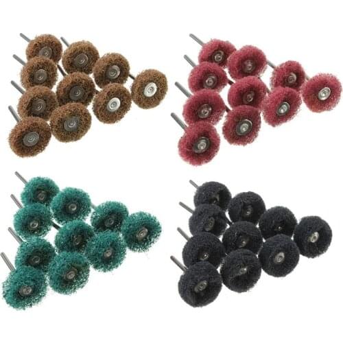 Abrasive Buffing Wheels, Buffing Polishing Wheel Set 80/150/240/300 Grit for Dremel Rotary Tool(40Pcs)