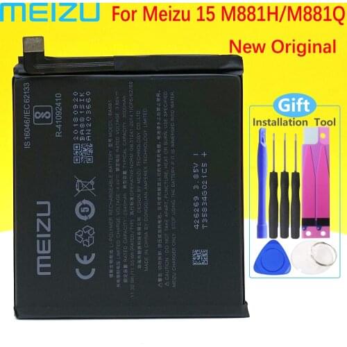 Meizu 100% Original BA881 3000mAh New Battery For Meizu 15 M881H/M881Q Phone High Quality Battery+Tracking Number