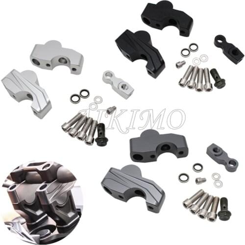 3colors CNC Aluminum Motorcycle Handlebar Riser FOR HONDA CB650R CB 650R Handlebar Back Move Mount Clamp