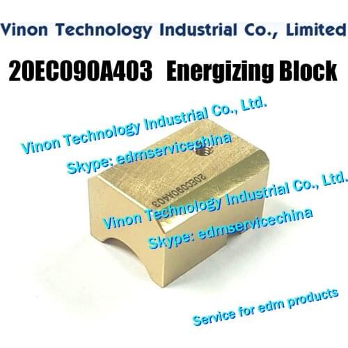 20EC090A403 edm Energizing Block 20EC.090A.403, 20EC090A403=1, edm Pusher Block for Makino CNC Wire EDM Machines